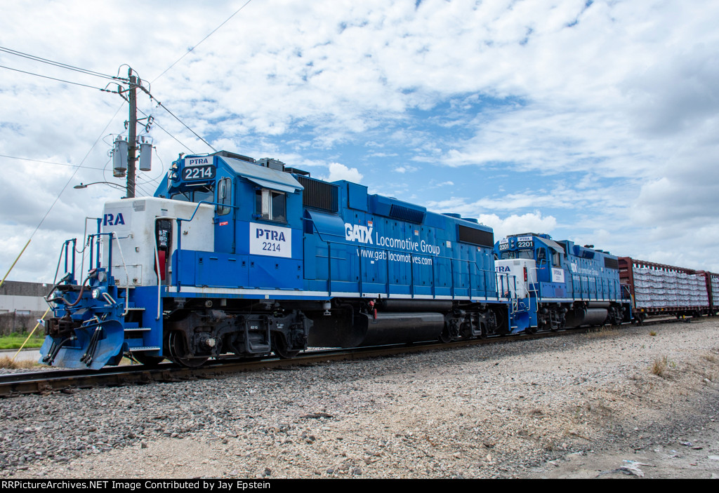 PTRA 2214 and another Geep switch North Yard 